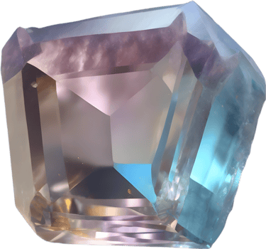 AI generated Topaz stone, colorful gemstone clipart. png