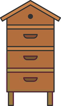 Beehive icon vector
