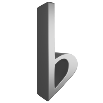 Flat note side view metallic silver clipart flat design icon isolated on transparent background, 3D render entertainment and music concept png