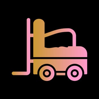 Forklift Vector Icon