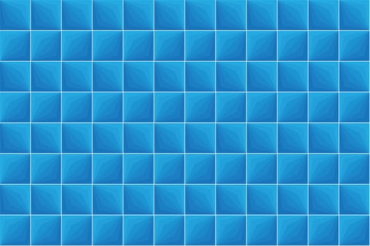 Illustration pattern, Abstract Geometric Style. Repeating of blue color layer in square on white background. vector