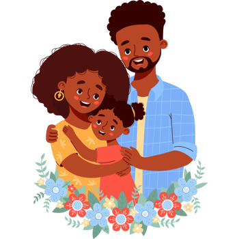 Happy ethnic Family png