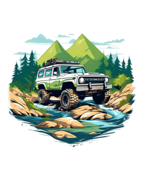 Off-Road Car Illustration png