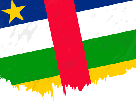 Grunge-style flag of Central African Republic. png