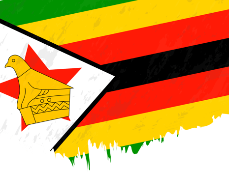 Grunge-style flag of Zimbabwe. png