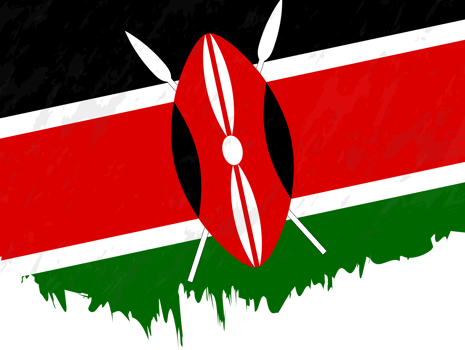 Grunge-style flag of Kenya. png