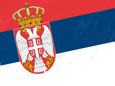 Grunge-style flag of Serbia. png