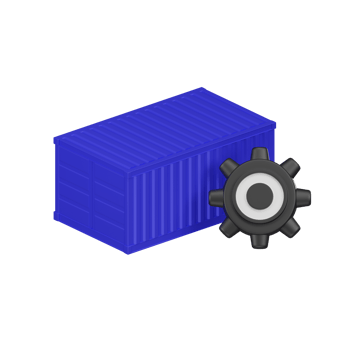 Cloud Container Operation 3d Icon png