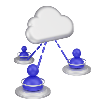 Access Control on Cloud 3d Icon png