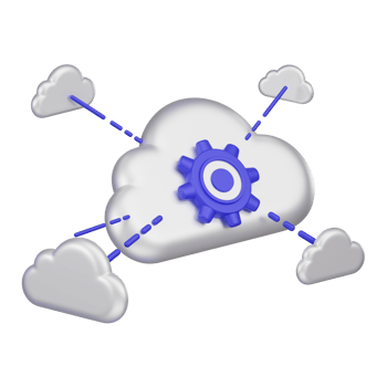 Cloud Edge Computing 3d Icon png