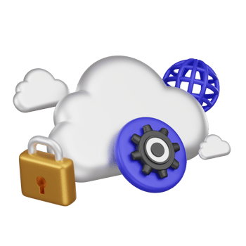 Hybrid Cloud 3d Icon png