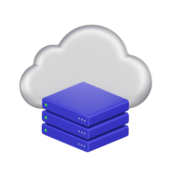 Cloud Infrastructure as a Service IaaS 3d Icon png