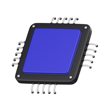 CPU Computing Unit 3d Icon png