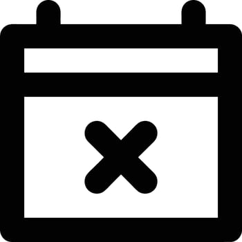 Calendar Icon for schedule reminder symbol image on the white background vector
