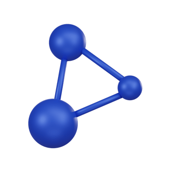 Minimal blue share icon. 3d render isolated illustration. png