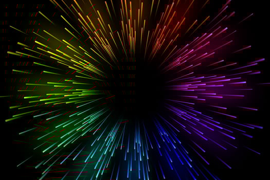 Colorful Line Streak, Abstract Line Explosion, Vector Illustration