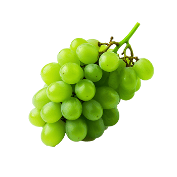 AI generated Green wine grape png isolated on transparent background