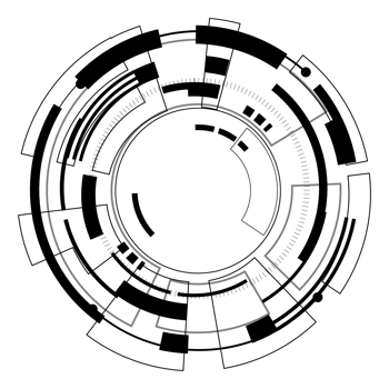 circle technology elements Hi tech, png