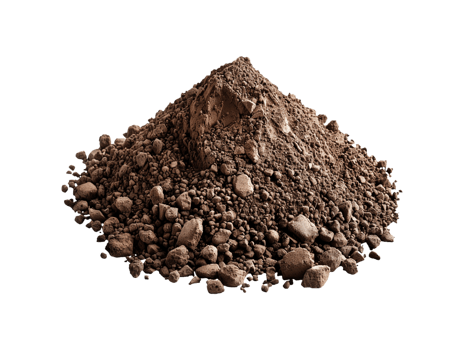 AI generated a handful of soil png
