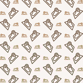 Path route magnificent trendy multicolor repeating pattern vector illustration background