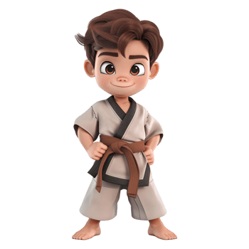AI generated 3D Rendering of a Cartoon of Chinese Karate Man on Transparent Background - Ai Generated png