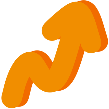 Orange arrow element png