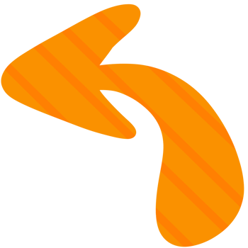 Orange arrow element png