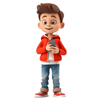 AI generated 3D Rendering of a Cartoon of Cute Young Boy Standing on Transparent Background - Ai Generated png