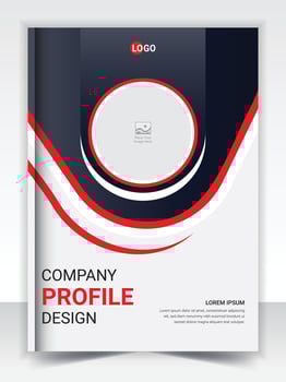 Cover design template corporate business annual report brochure poster company profile catalog magazine flyer booklet leaflet vector