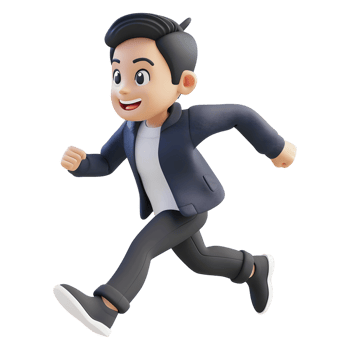 AI generated 3D Rendering of a Cartoon of Athlete Boy Running on Transparent Background - Ai Generated png