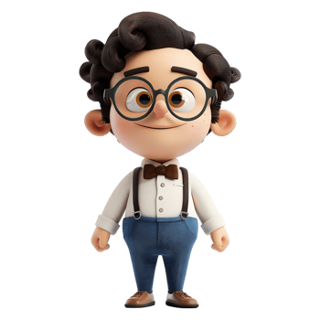 AI generated 3D Rendering of a Cartoon of Waiter Standing in Proper Dress on Transparent Background - Ai Generated png