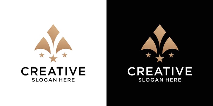 Luxur letter A logo design vector