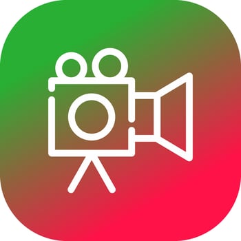Video Camera Creative Icon Design vector