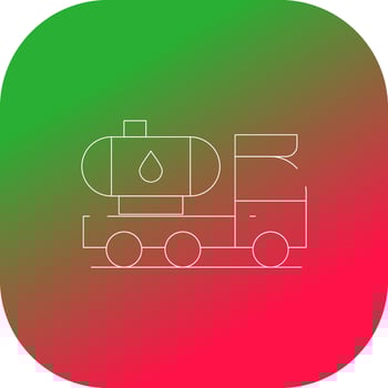 Tanker Truck Creative Icon Design vector