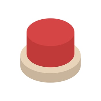 Siren alarm illustrated isometric vector