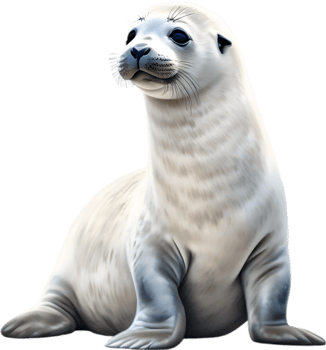 AI generated Watercolor painting of a cute Seal. png