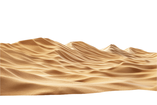 AI generated Golden Desert Dunes at Night png