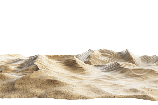 AI generated Golden Desert Dunes at Night png