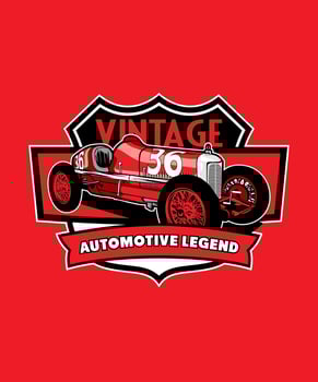 Vintage Automotive Legend Retro Design vector
