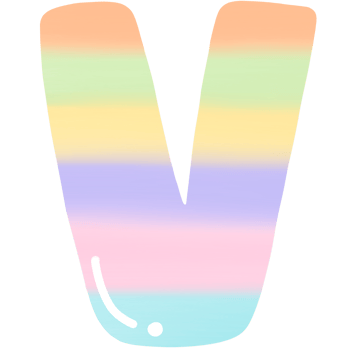 Easter alphabet pastel letter font png hand drawn