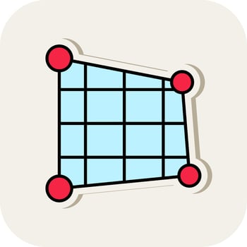 Distort Line Filled White Shadow Icon vector