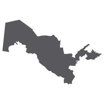Uzbekistan map. Map of Uzbekistan in grey color png