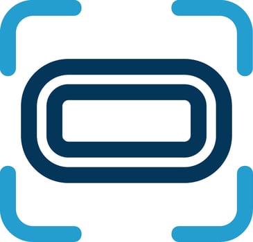 Landscape setting Line Blue Two Color Icon vector