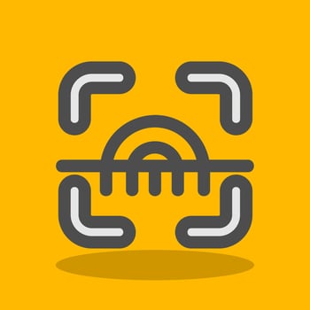Scanner Filled Shadow Icon vector