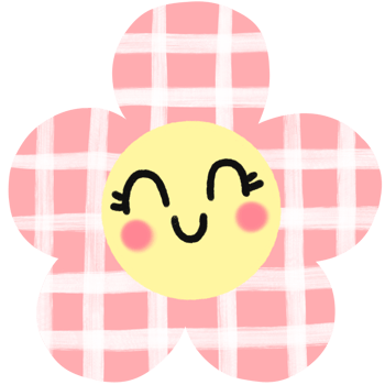 Colorful flower symbol cartoon png hand drawn