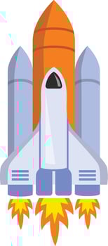 Space Shuttle Launch vector icon