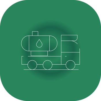 Tanker Truck Creative Icon Design vector
