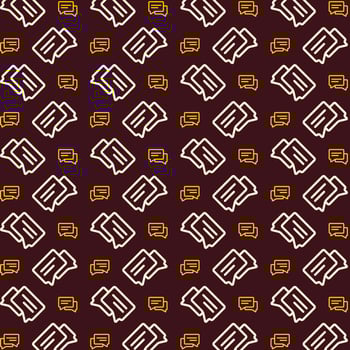 Chat wonderful trendy multicolor repeating pattern vector illustration background