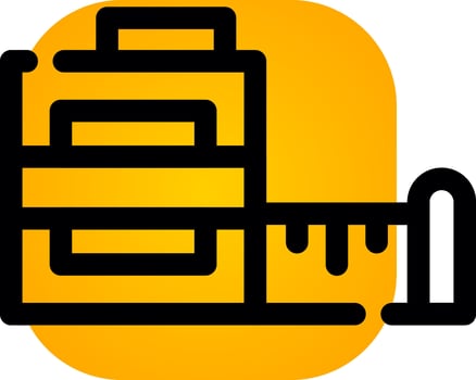 Tape Measure Creative Icon Design vector