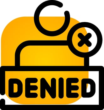 Denied Creative Icon Design vector